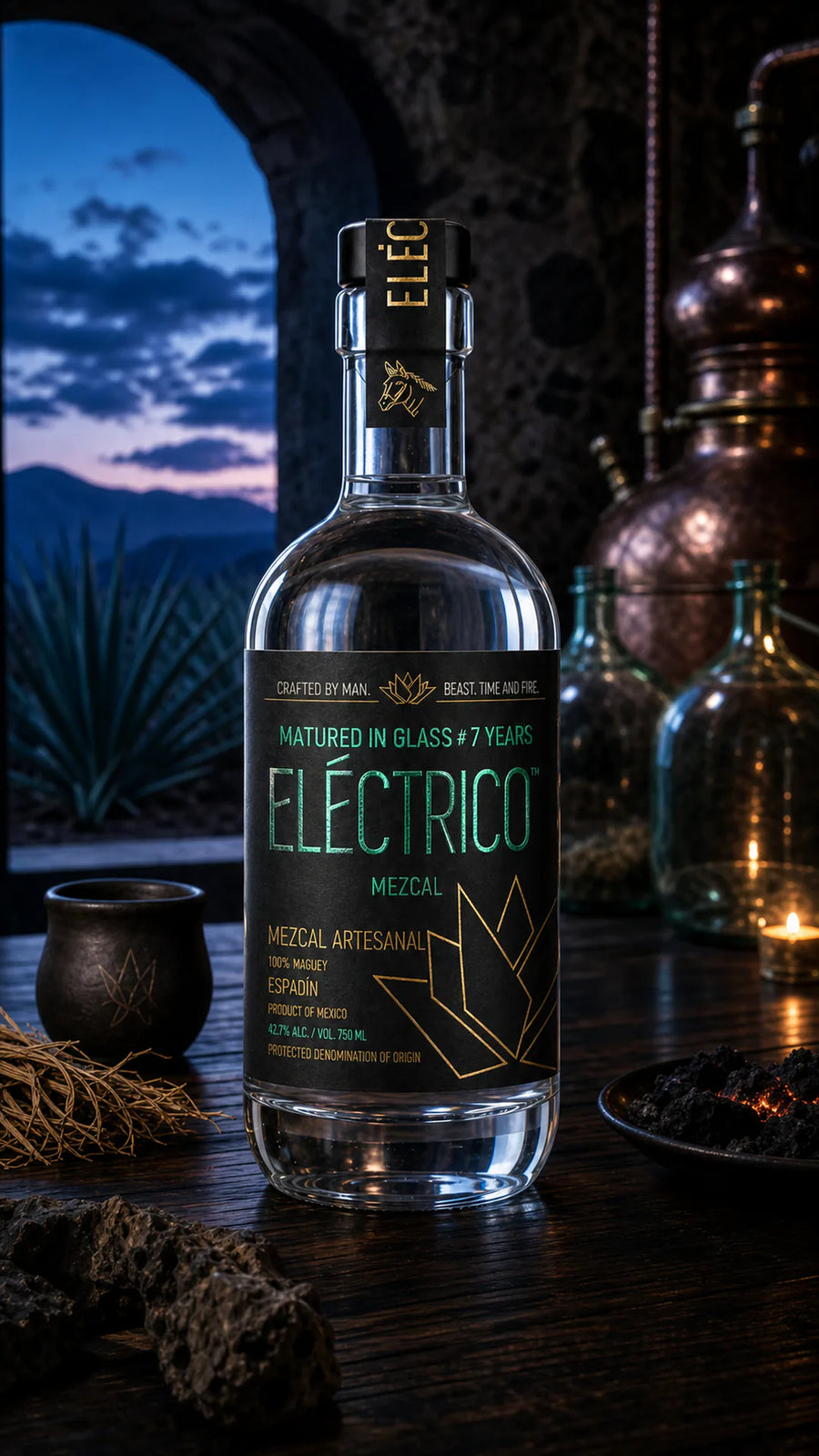 Eléctrico Mezcal Espadín Matured in Glass 7 Years